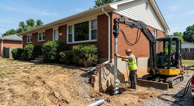 Helical Pile Installation in Columbus, OH