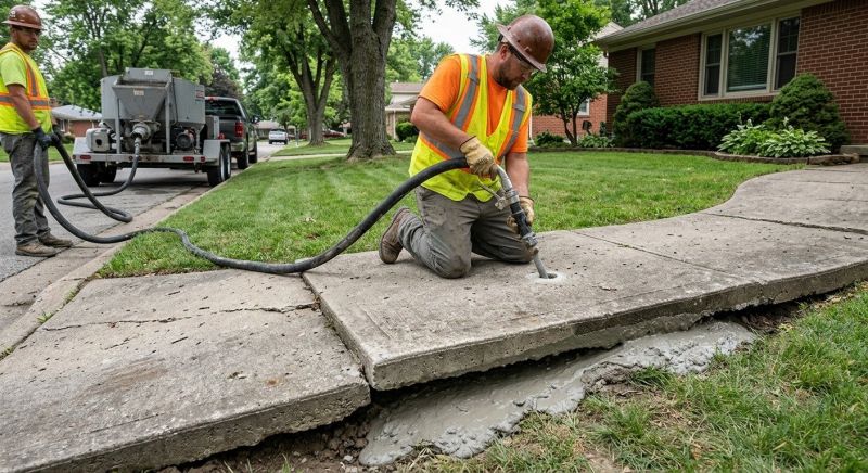 Sidewalk Leveling in San Antonio, TX