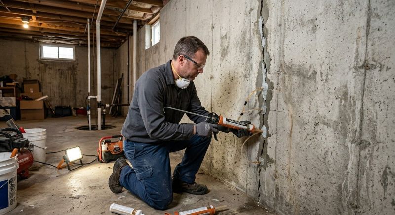 Basement Crack Repair in Fort Collins, CO
