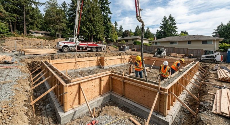 Cement Foundation Installation in Greenville, SC