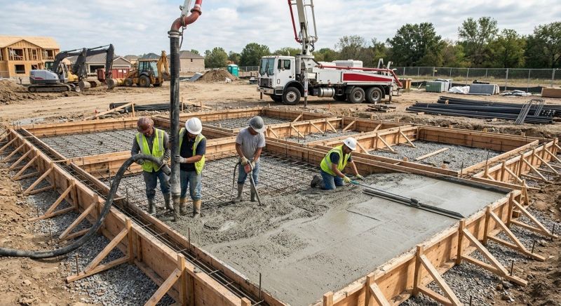 Concrete Foundation Installation in Greenville, SC