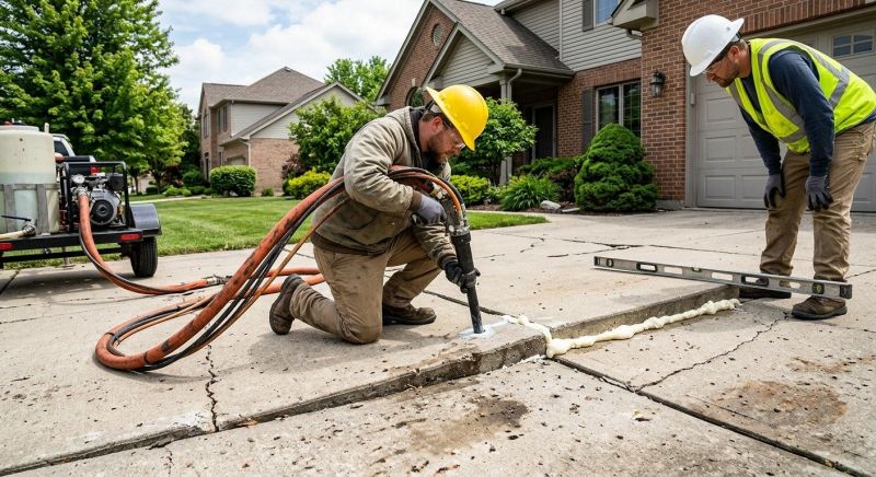 Concrete Poly Jacking in Des Moines, IA