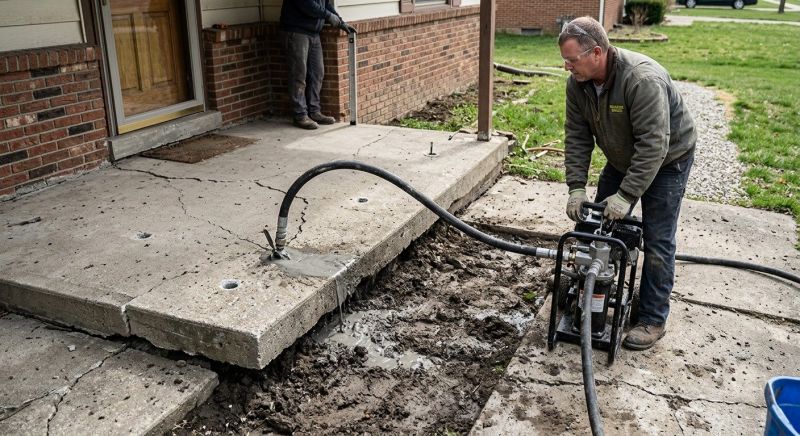 Driveway Slab Lifting in Des Moines, IA