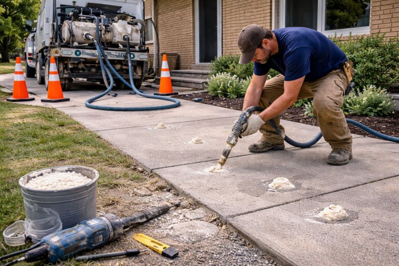 Sidewalk Leveling in West Des Moines, IA