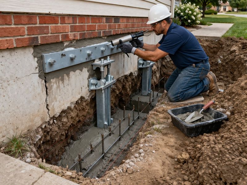 Sinking Foundation Repair in Fort Collins, CO