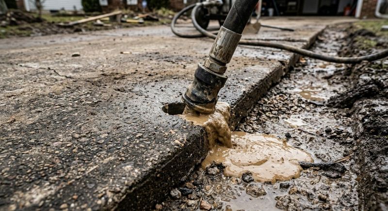 Sunken Driveway Lifting in Des Moines, IA