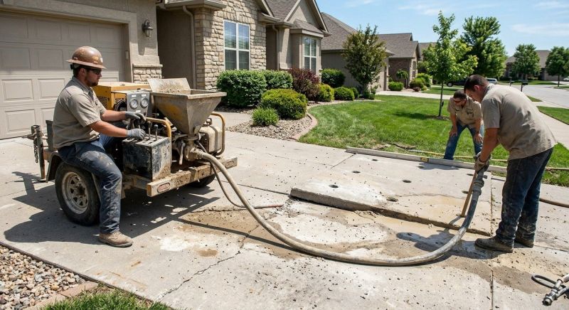 Sunken Driveway Lifting in Columbus, OH