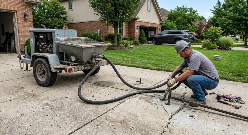 Sunken Driveway Lifting in Miami Dade County, FL