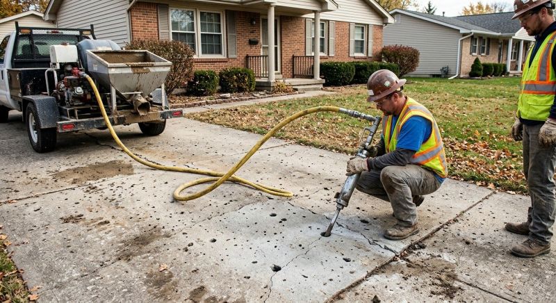 Sunken Driveway Lifting in Corpus Christi, TX