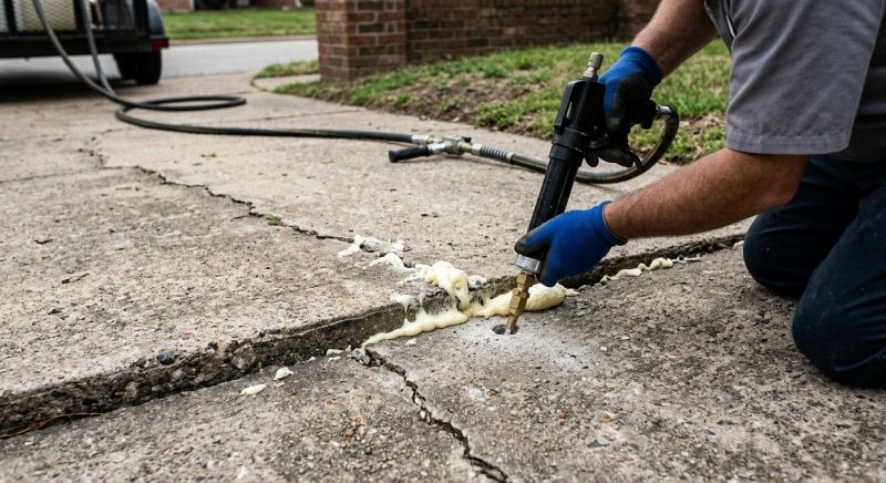 Sunken Driveway Lifting in Corpus Christi, TX
